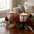 Candle holder for tealight silver Ø6cm H10cm 2pcs | Floristik24.ie