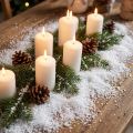 Deco snowflakes coarse 100g | Floristik24.ie