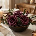 Foam Rose Ø10cm Mauve 8 pcs | Floristik24.ie