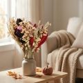 Wildflower bouquet Dried flower bouquet Natural Pink Red 30cm | Floristik24.ie