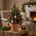 Mini Christmas Decoration Figures and Balls Assorted Glass 3cm 9 Pcs | Floristik24.ie