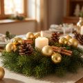 Mini Christmas balls glass gold Ø2.5cm 22 pcs | Floristik24.ie