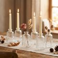 Decorative Bottles Candle Holders Mini Vases Glass H11cm 6 Pcs | Floristik24.ie