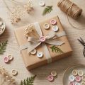 Decorative Buttons for Crafting Wood Ø2cm Cream Pink White 210 Pcs | Floristik24.ie