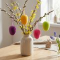 Easter Eggs for Hanging Green Yellow Pink Berry 11cm 4 Pcs | Floristik24.ie