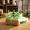 Gift and decoration ribbon 15mm x 50m light green | Floristik24.ie