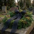 Mourning Organza Ribbon with Selvedge 50m Black | Floristik24.ie