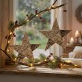 Birch stars for hanging stars birch bark natural 25cm 3 pcs | Floristik24.ie