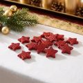 Scatter decoration stars red 2.5cm mica 96 pcs | Floristik24.ie