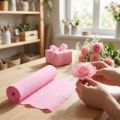 Florist crepe paper light pink 50x250cm | Floristik24.ie