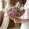 Foam-Rose Ø6cm Old Pink 27 pcs | Floristik24.ie