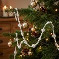 Pearl necklace pearl ribbon pearl garland iridescent 270cm × 2pcs | Floristik24.ie