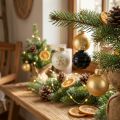 Mini Christmas Balls Glass White Black Gold Ø3cm 9 pcs | Floristik24.ie