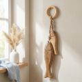 Fish made of mango wood wooden fish for hanging natural 10/15cm | Floristik24.ie