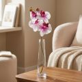 Orchid Artificial Phalaenopsis 4 Flowers White Pink 72cm | Floristik24.ie
