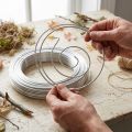 Aluminium wire decorative wire craft wire silver Ø3mm 1kg | Floristik24.ie