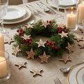 Scatter decoration wooden stars Christmas natural Ø4cm 72 pcs | Floristik24.ie