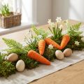 Carrot Decoration Carrots Flocked Orange Green H23cm 8 Pcs | Floristik24.ie