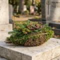 Planting boat vines and moss planting bowl 31×17×6cm | Floristik24.ie