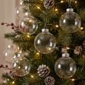 Christmas ball glass Ø6cm clear 24 pcs | Floristik24.ie