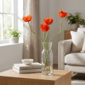 Poppies artificial flowers orange 58cm–74cm 3pcs | Floristik24.ie