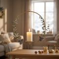 Candle holder for hanging metal decoration gold vintage Ø38/H48cm | Floristik24.ie
