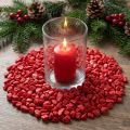 Decorative stones 9mm - 13mm red 2kg | Floristik24.ie