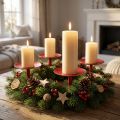 Candle holder for sticking red Ø9cm 4 pcs | Floristik24.ie