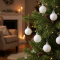 Christmas tree decorations Christmas ball white 3 cm 14 pieces | Floristik24.ie