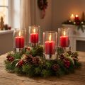 Candle holder for sticking metal/glass Ø5cm H14cm 4 pcs | Floristik24.ie