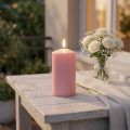 PURE pillar candle 130/70 pink decorative candle sustainable natural wax | Floristik24.ie
