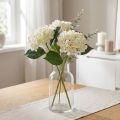 Hydrangea, silk flower, artificial flower for table decorations white, green L44cm | Floristik24.ie