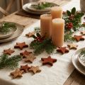 Scatter Decoration Christmas Stars Brown/Orange Ø4/5cm 40 Pcs | Floristik24.ie