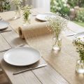Table runner, bleached jute ribbon, 30cm x 5m | Floristik24.ie