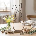 Easter bunny table decoration Easter wire boho decoration bunny 32cm | Floristik24.ie