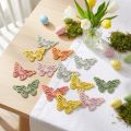 Wooden butterfly scatter decoration 4.5×3cm 48 pcs | Floristik24.ie