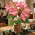 Poinsettia Artificial Red Pink