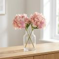 Elegant artificial hydrangea in pastel pink 58cm 2pcs | Floristik24.ie
