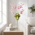 Sweet peas artificial flowers pink on long stem 74cm 2pcs | Floristik24.ie