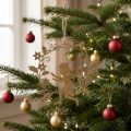 Angel wreath, Christmas decoration, angel to hang, metal pendant Golden H14cm W15.5 | Floristik24.ie