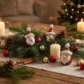 Ceramic Santa Claus figure, red, 7cm – Festive Christmas decoration – 6 pieces | Floristik24.ie
