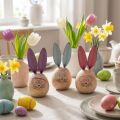 Wooden rabbit decorative