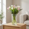 High-quality glass vase for decorative arrangement in modern homes, 24cm | Floristik24.ie