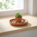 Pot coaster, terracotta, feeding bowl, arrangement base Ø8.8cm | Floristik24.ie