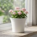 Plastic pot “Irys” white Ø25cm H21cm 1 pc | Floristik24.ie
