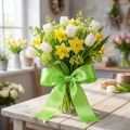 Gift and decoration ribbon 40mm x 50m light green | Floristik24.ie