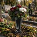 Setting vase Szwed black Ø23cm 1 pc | Floristik24.ie