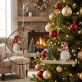 Decorative Ring Metal Gnome Decoration Hanger Christmas Ø21.5cm 2 Pcs | Floristik24.ie
