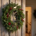 Hanging decoration Christmas deer decoration gold vintage 42.5×7×4cm | Floristik24.ie