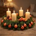 Mini Christmas balls glass Orange Pumpkin Ø2.5cm 22 pcs | Floristik24.ie